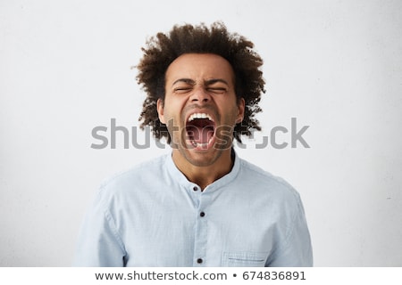 Foto stock: Close Up Of An Frustrated Man