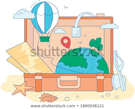 Foto stock: Suitcase With Books