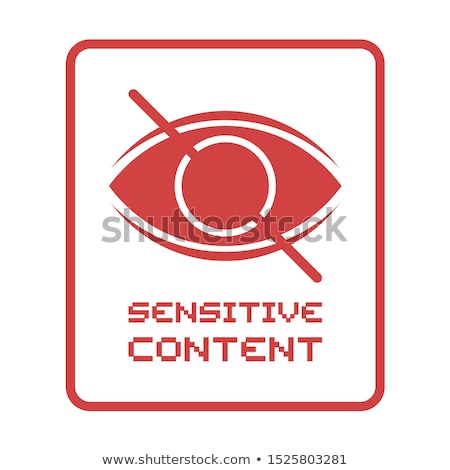 Stock photo: Parental Advisory Explicit Content Warning Sign