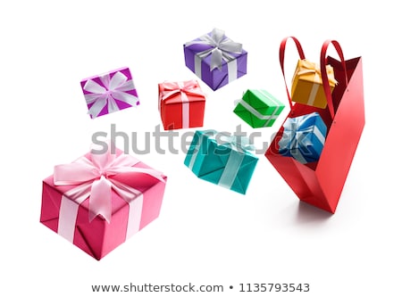 Stockfoto: Leurrijke · geschenkdoos · vallen