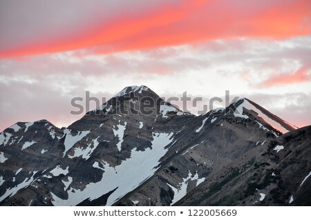 Foto stock: Mt Nebo Peak At Sunset