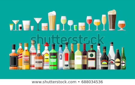 Foto stock: Otella · de · bebida · alcohólica · con · vidrio