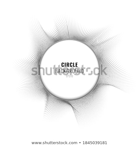 Abstract Black Circles Tech Background [[stock_photo]] © phochi