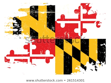 Stock fotó: Maryland Scratched Flag