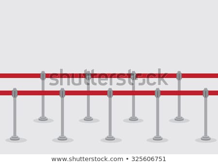 Stock photo: Poles Illustrating Waiting Line