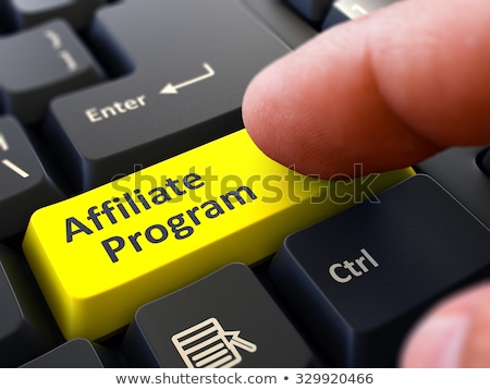 Stock photo: Affiliate Program - Written On Yellow Keyboard Key