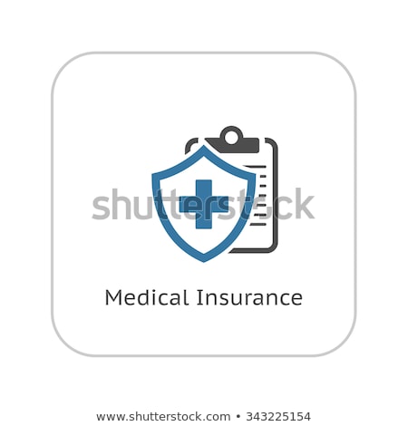 Stock foto: Life Insurance And Medical Services Icon Flat Design