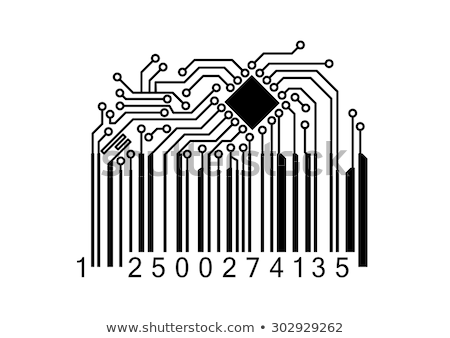 Stock photo: Barcode Circuit