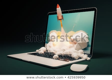 Сток-фото: E Marketing - Concept On Laptop Screen