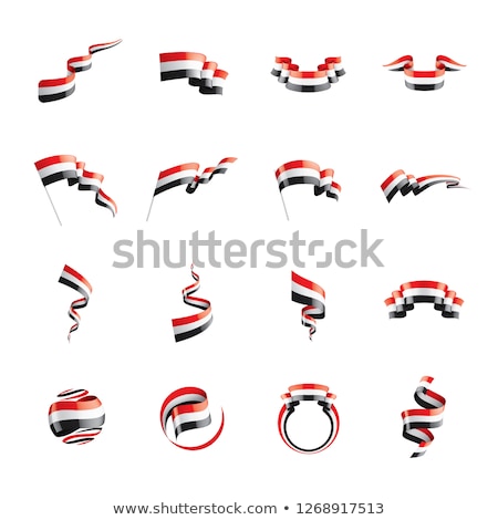 Stock fotó: Yemeni Flag Vector Illustration