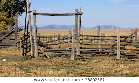 Stockfoto: Ld · Corral · On · Prairie