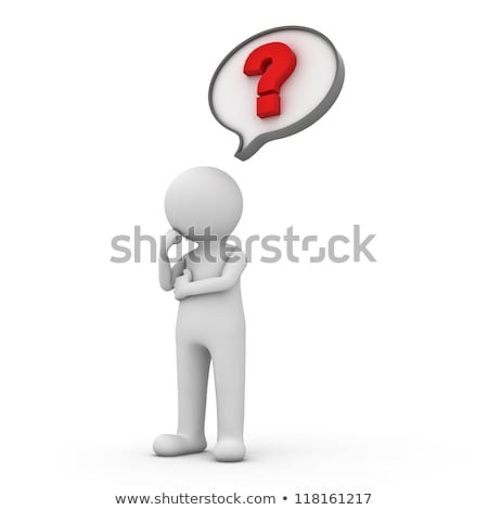 Stockfoto: 3d Rendering Of A Man With Speech Bubble