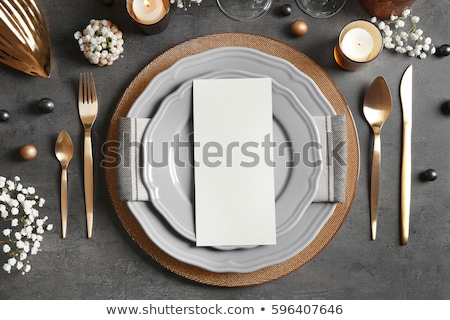 Stok fotoğraf: Table Setting For Dinner