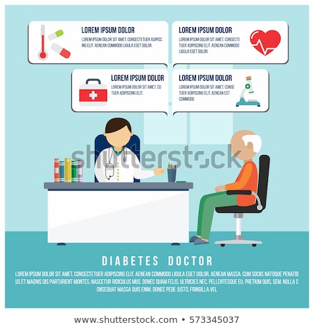 Сток-фото: Diabetes Mellitus Concept Vector Illustration