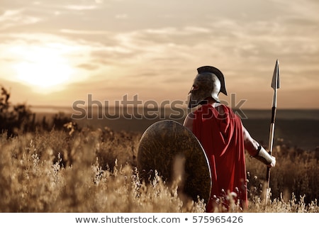 Stock fotó: Spartan Gladiator Roman Trojan Warrior Helmet
