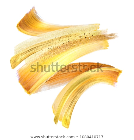 Foto stock: Cosmetics Abstract Texture Background White Acrylic Paint Brush