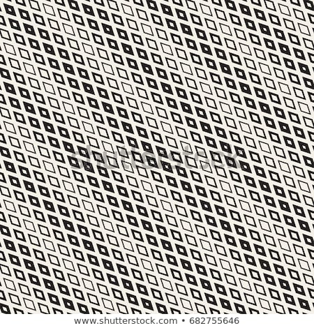 Stok fotoğraf: Repeating Rectangle Shape Halftone Modern Geometric Lattice Texture Vector Seamless Pattern