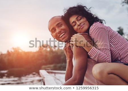 Foto stock: Happy Couple Outdoors