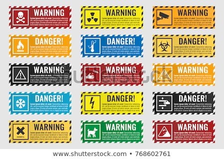 ストックフォト: Danger Warning Sign