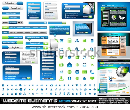 Сток-фото: Shiny Internet Buttons Set 3