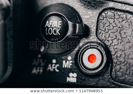 Stock photo: Macro Shot Of The Record Button