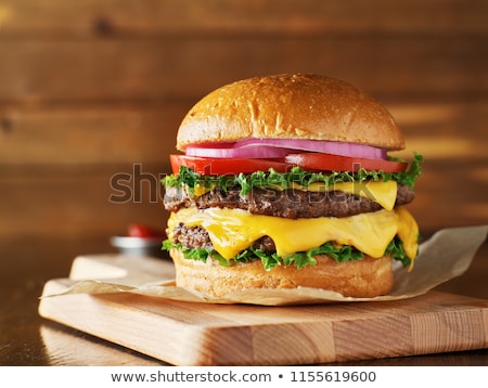 ストックフォト: Double Cheeseburger