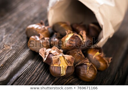 ストックフォト: Fresh Roasted Peeled Chestnuts