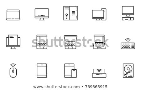 Foto d'archivio: Cloud Computing Line Icon