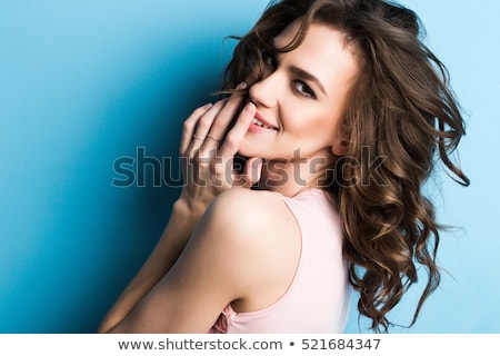 Stock photo: Beautiful Woman With Blue Eyes