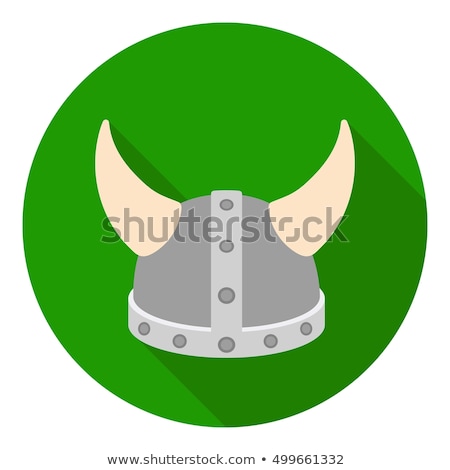 Stockfoto: Battle Helmet Medieval Stock Vector Illustration
