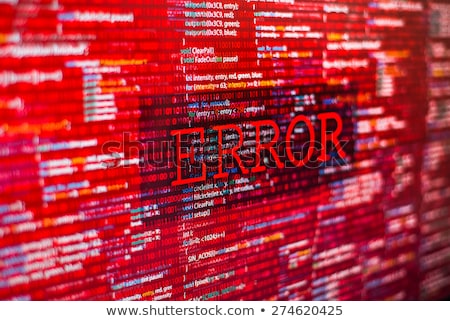 Zdjęcia stock: Computer Error Script Code Background
