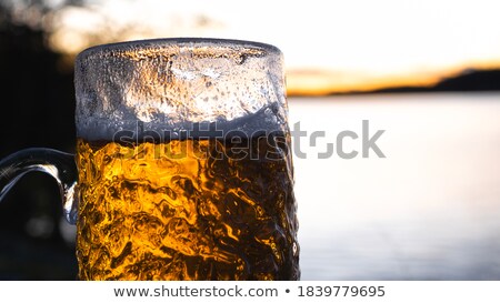 Foto stock: Beer Foamy Oktoberfest Autumn