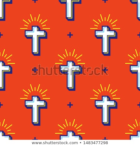 Stok fotoğraf: Christianity Flat Pattern