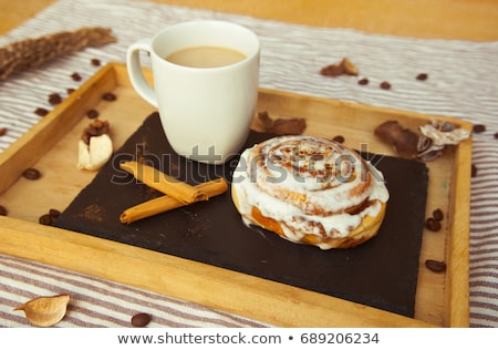 Сток-фото: Coffee And Cinnamon Rolls