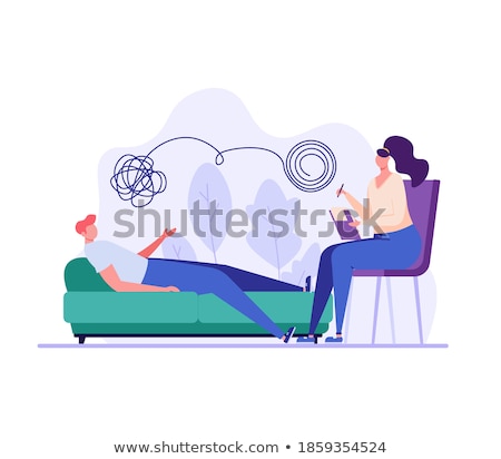 [[stock_photo]]: Therapist Conduct Psychotherapy Counseling Vector