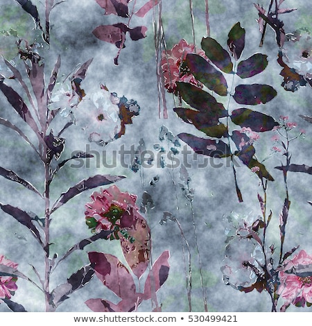 [[stock_photo]]: Monochrome Seamless Pattern With Floral Motifs