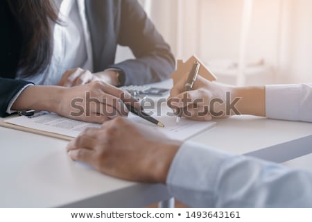 ストックフォト: Businesswoman Signing Contract