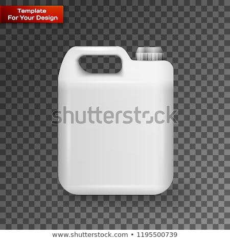 Stockfoto: Car Engine Lubrication Oil Blank Jerry Can Vector
