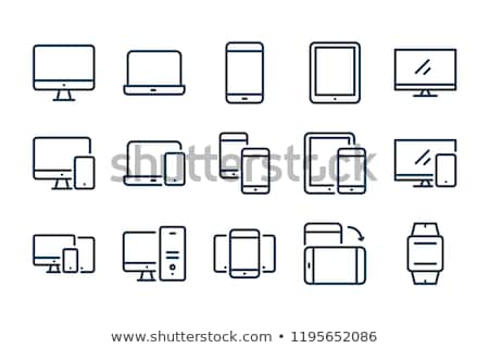 Stockfoto: Mobile Phone And Computer Icons