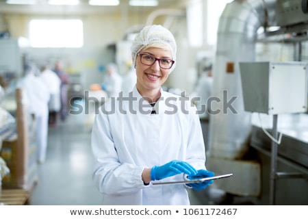 Stock fotó: Female Food Factory Worker