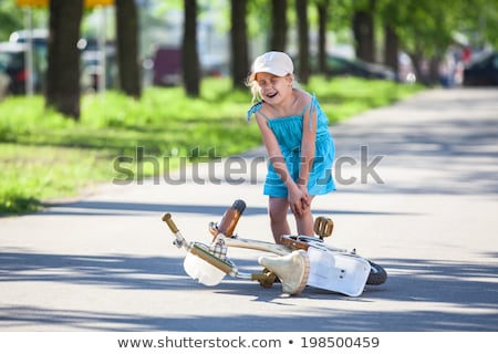 Stock foto: Little Girl With Leg Injury