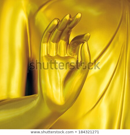 Foto d'archivio: Buddha Statue With A Golden Robe