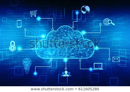 Stock fotó: Cloud Computing Concept Background