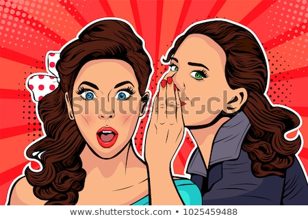 Stock fotó: Woman Whispering Gossip