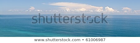 Wide Serene Seascape Under A Clear Blue Sky Foto d'archivio © elwynn