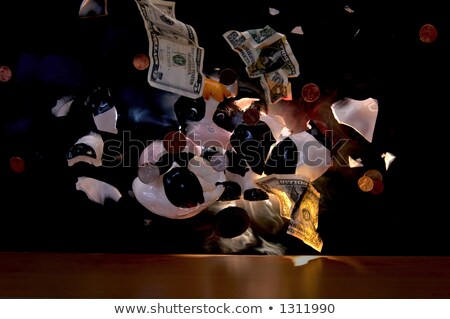 A Piggy Bank felrobbantása Stock fotó © MSPhotographic
