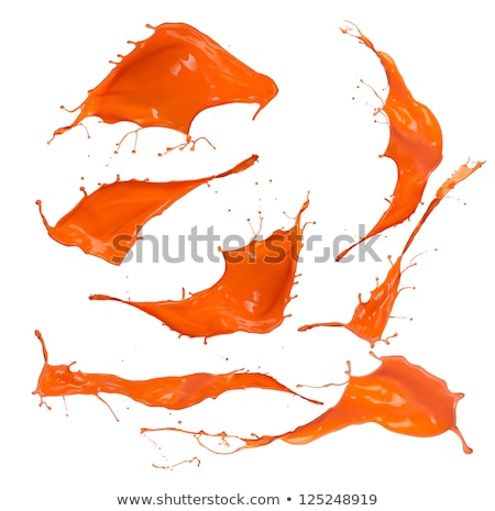 Stock photo: Orange Paint Splash