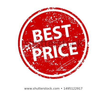 Сток-фото: Best Price Red Vector Icon Button