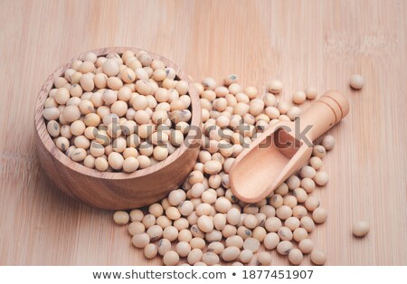 [[stock_photo]]: Dried Edamame With A Wooden Spoon