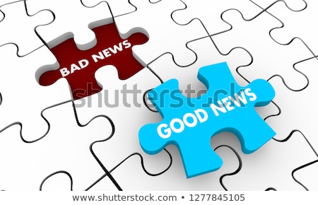 Foto stock: Puzzle With Word News